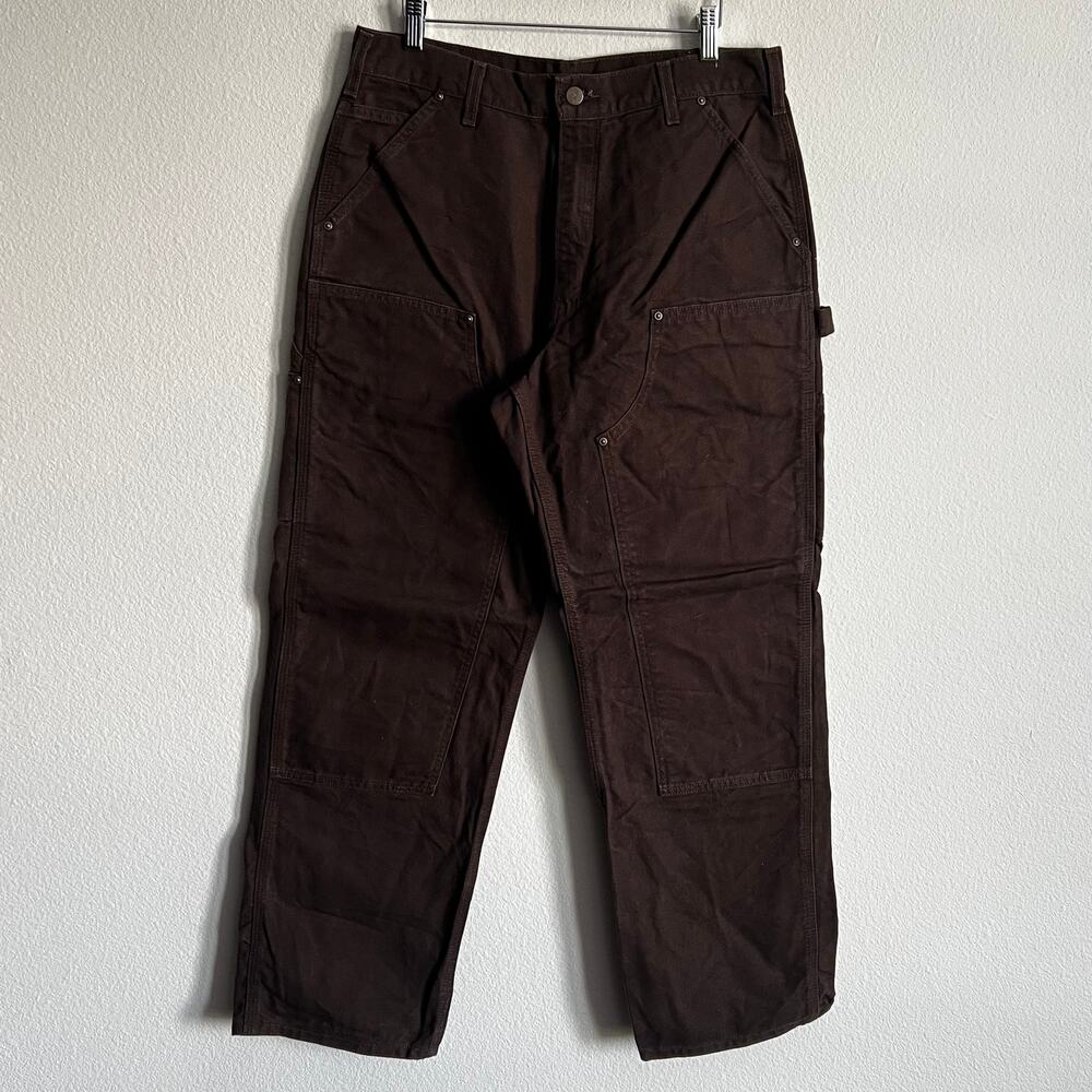Carhartt B136 DKB brown double knee work wear carpenter pants